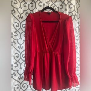 Torrid size 2 Babydoll Studio Knit Chiffon Sleeves